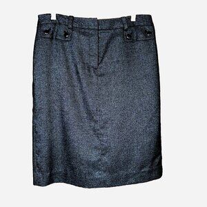 Jones NY Signature Charcoal Melange Pencil Skirt Size 8 Career Minimalist Chic